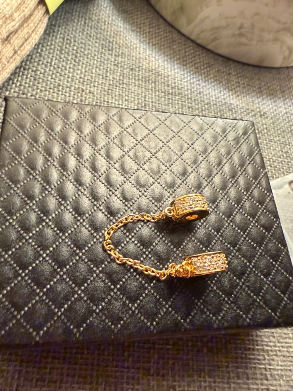 Pandora Gold Connector Chain with Round Split Charms - Picture 3 of 4